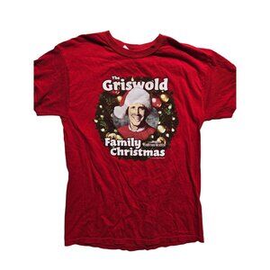 Griswold Family Christmas Red T-shirt by Gildan Men's Size M